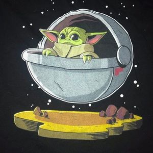 🌈🌈 Star Wars Mandalorian baby Yoda Tee